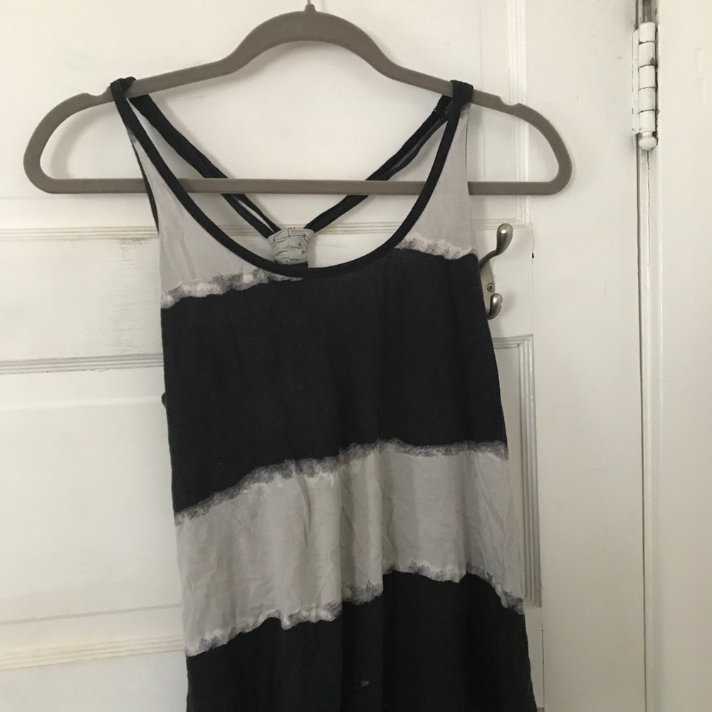 Ombré tye dye tank top